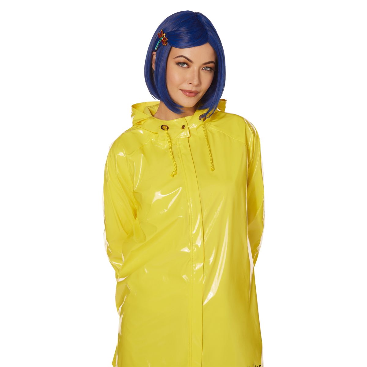 Coraline Wig with Dragonfly Clip BLUE