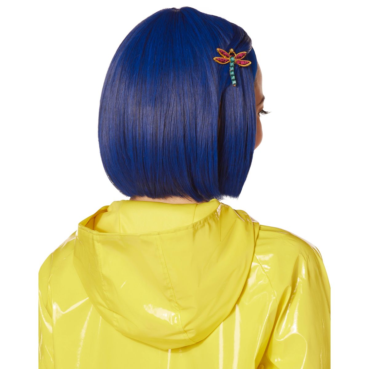 Coraline Wig with Dragonfly Clip BLUE