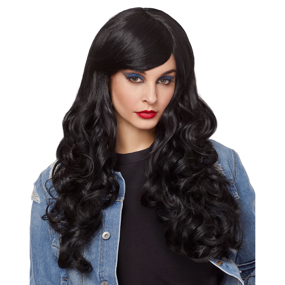 Long Black Curly Wig BLACK