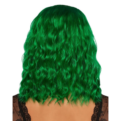 Green Wavy Curls Wig GREEN