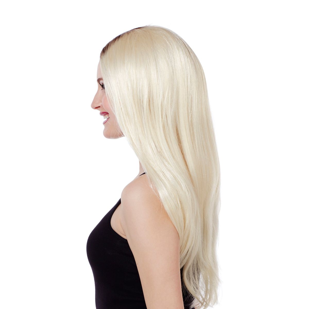 Blonde Black Roots Wig BLONDE
