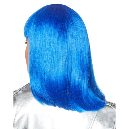 Dark Blue Pageboy Wig BLUE