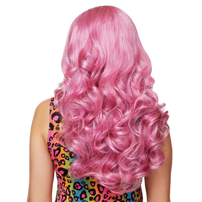 Pink Rose Curls Wig LIGHT PINK