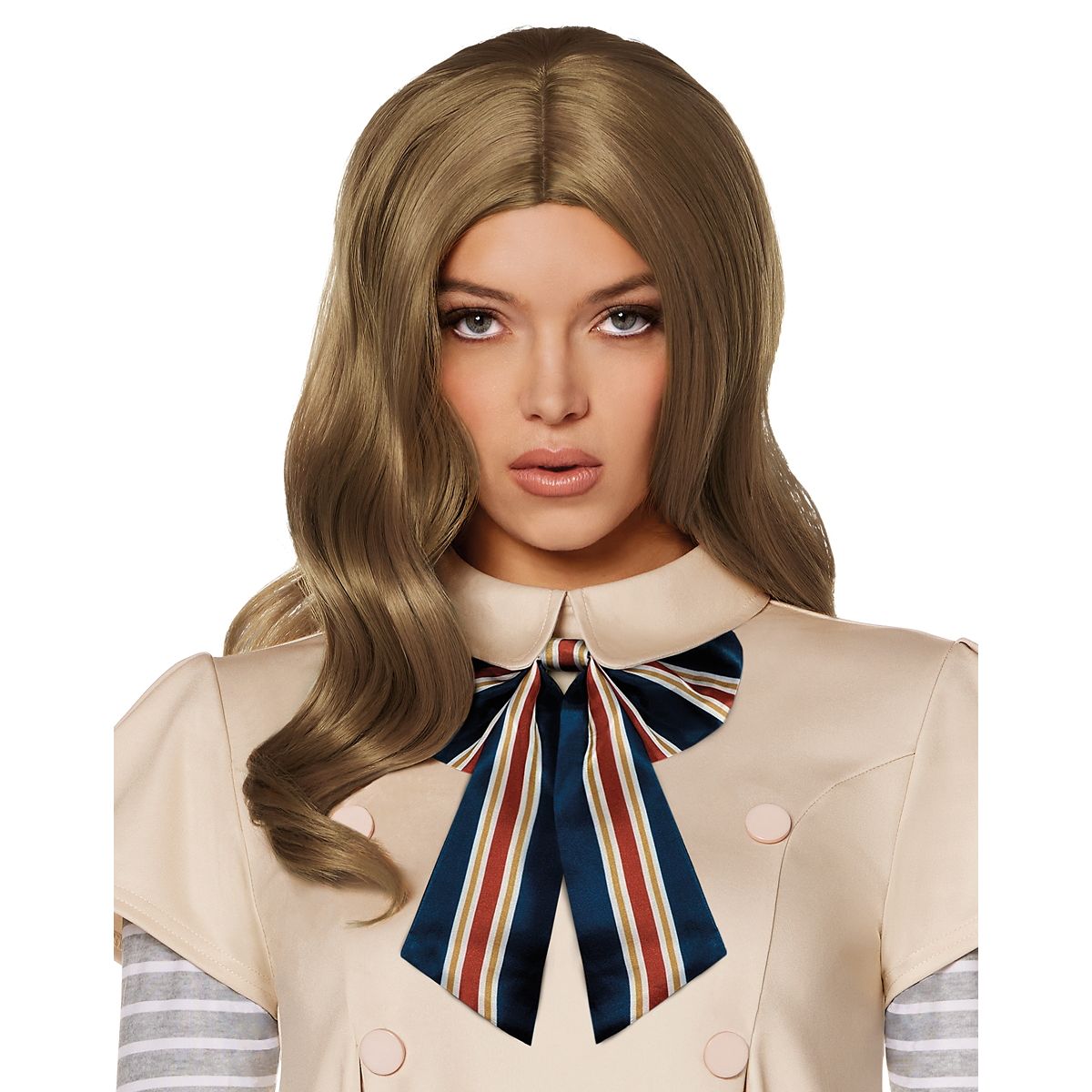 M3GAN Wig with Bow BROWN