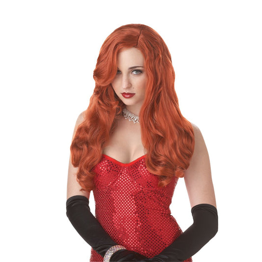 Red Silver Screen Sensation Wig RED