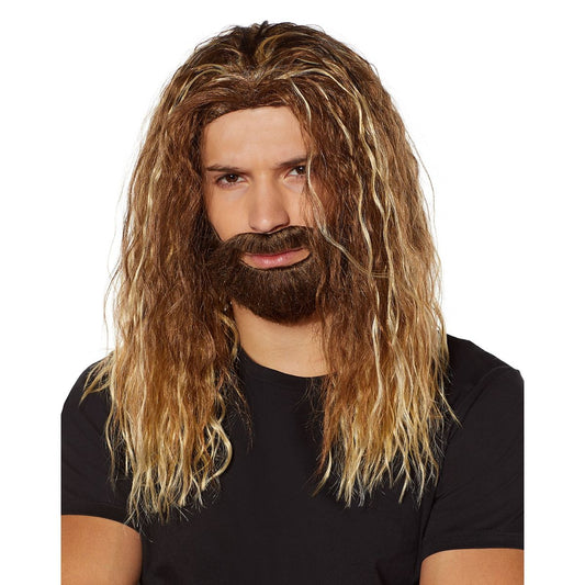 Dirty Blonde Wig and Beard BLONDE/BROWN