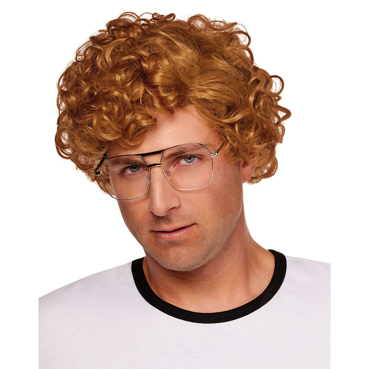 Napoleon Dynamite Wig and Glasses ORANGE
