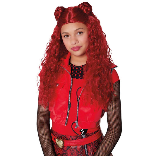 Kids Red Wig - Descendants: The Rise of Red RED/WHITE/BLUE