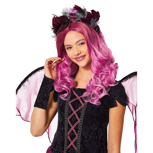 Kids Dark Fairy Wig PINK