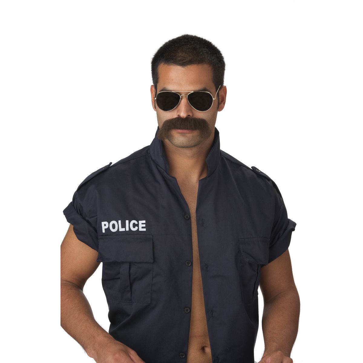 Brown Handlebar Mustache BROWN