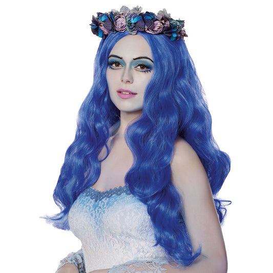 Emily Deluxe Flower Crown - Corpse Bride LIGHT BLUE