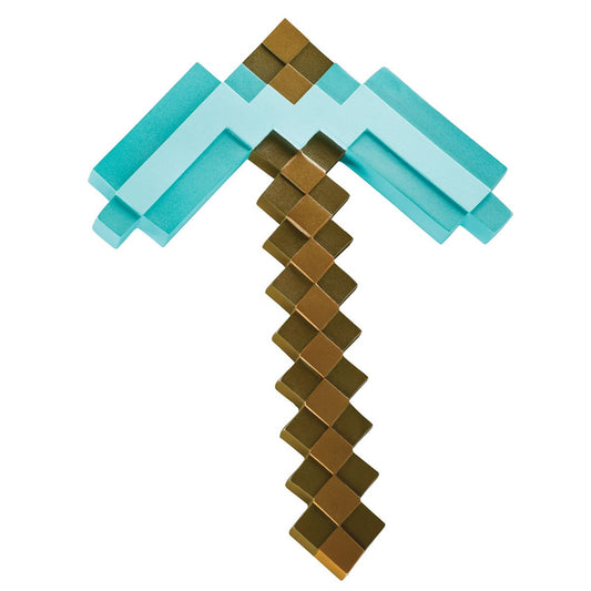 Kids Diamond Pixel Pickaxe - Minecraft TEAL