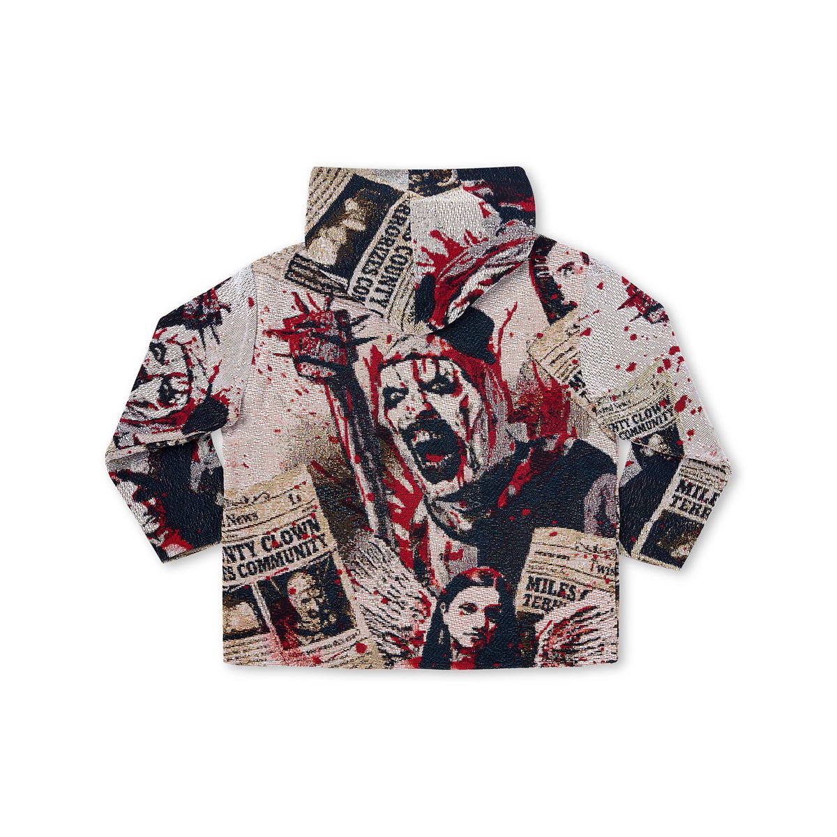Terrifier Jacquard Hoodie RED/WHITE/BLACK