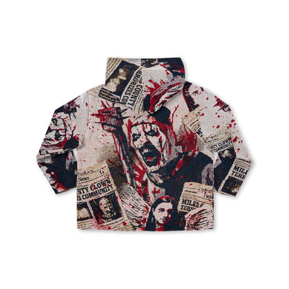 Terrifier Jacquard Hoodie RED/WHITE/BLACK