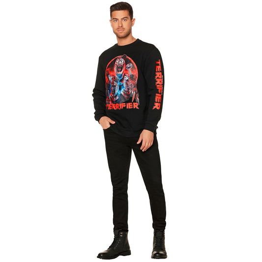 Art the Clown Slasher Crewneck Sweatshirt - Terrifier BLACK