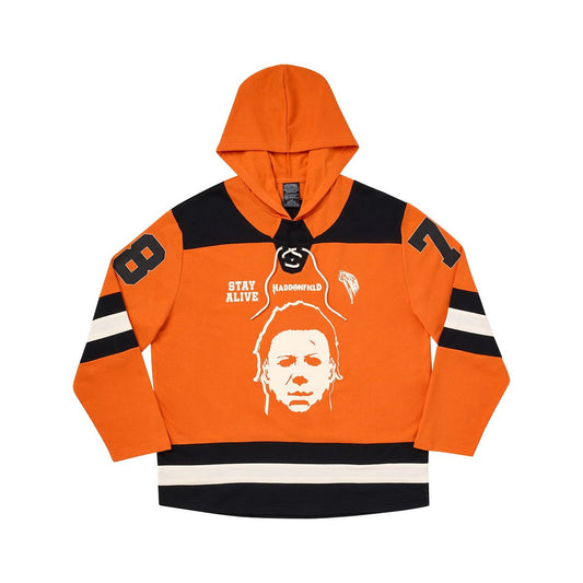 Michael Myers Jersey Hoodie  – Halloween ORANGE