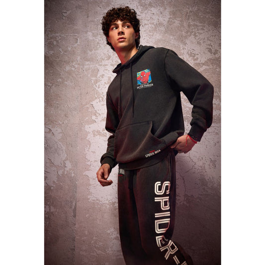 Spider-Man Brand New Day Washed Hoodie - Marvel GRAY