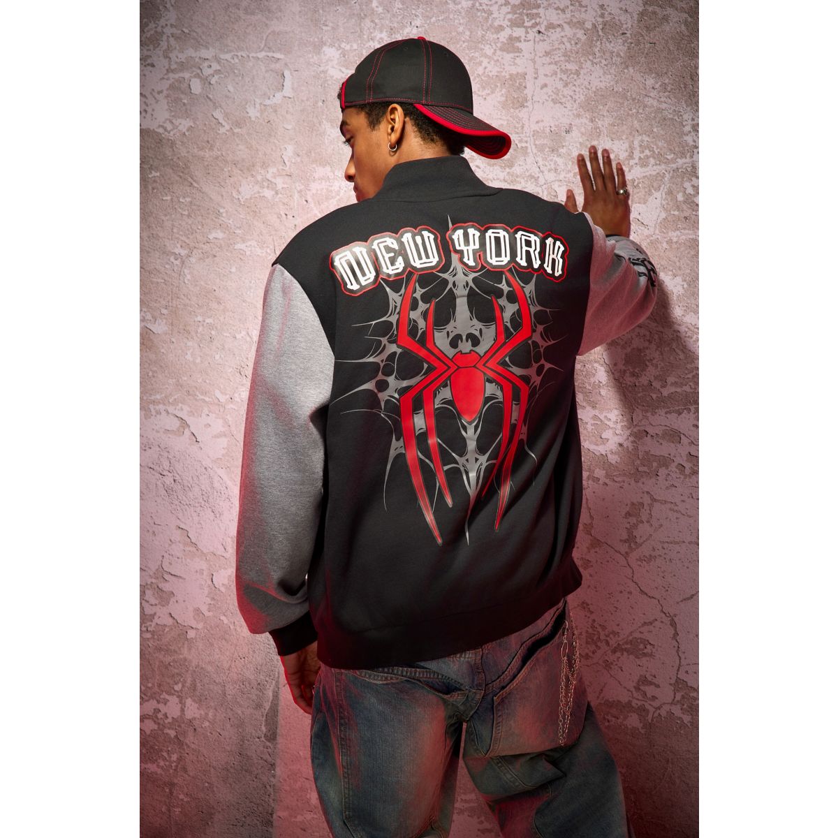 Spider-Man Varsity Jacket - Marvel BLACK