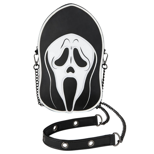 Ghost Face Crossbody Bag BLACK AND WHITE