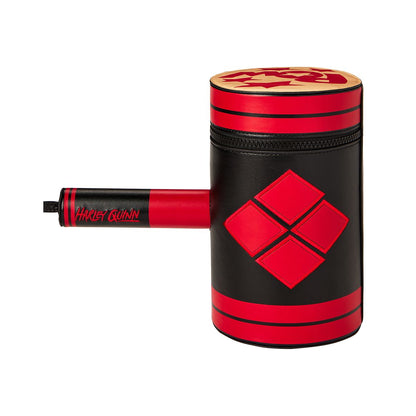 Harley Quinn Mallet Wristlet Bag - DC Villains BLACK AND RED