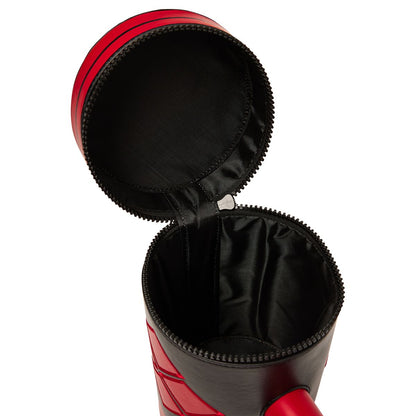 Harley Quinn Mallet Wristlet Bag - DC Villains BLACK AND RED