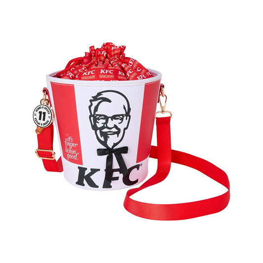 Colonel Sanders Crossbody Bucket Bag - KFC RED AND WHITE