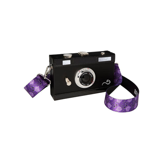 Lydia Camera Crossbody Bag - Beetlejuice BLACK