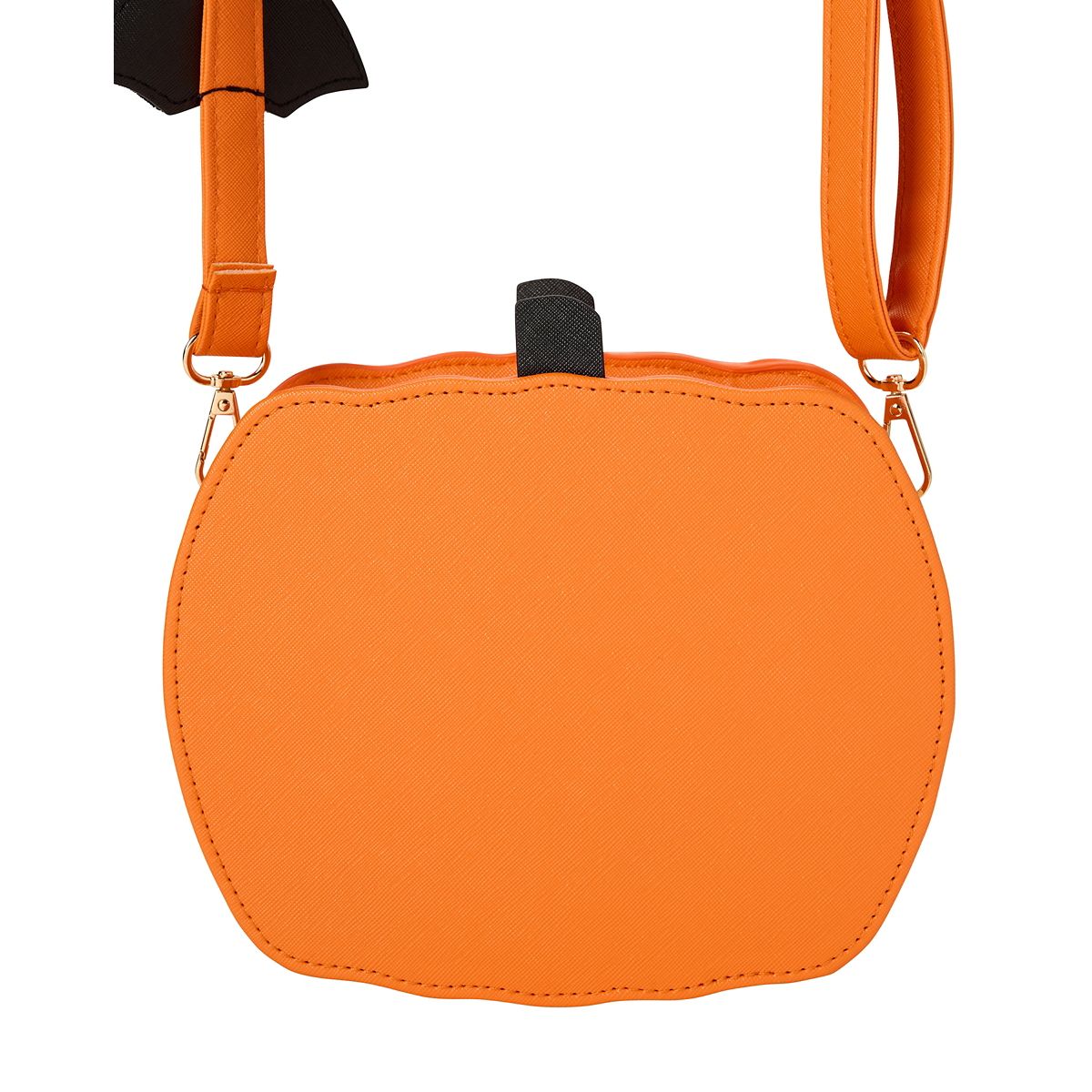Rhinestone Jack-O'-Lantern Crossbody Bag ORANGE