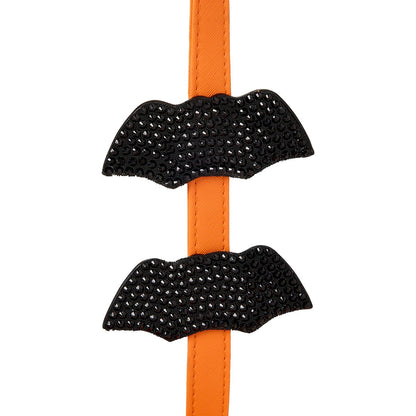 Rhinestone Jack-O'-Lantern Crossbody Bag ORANGE