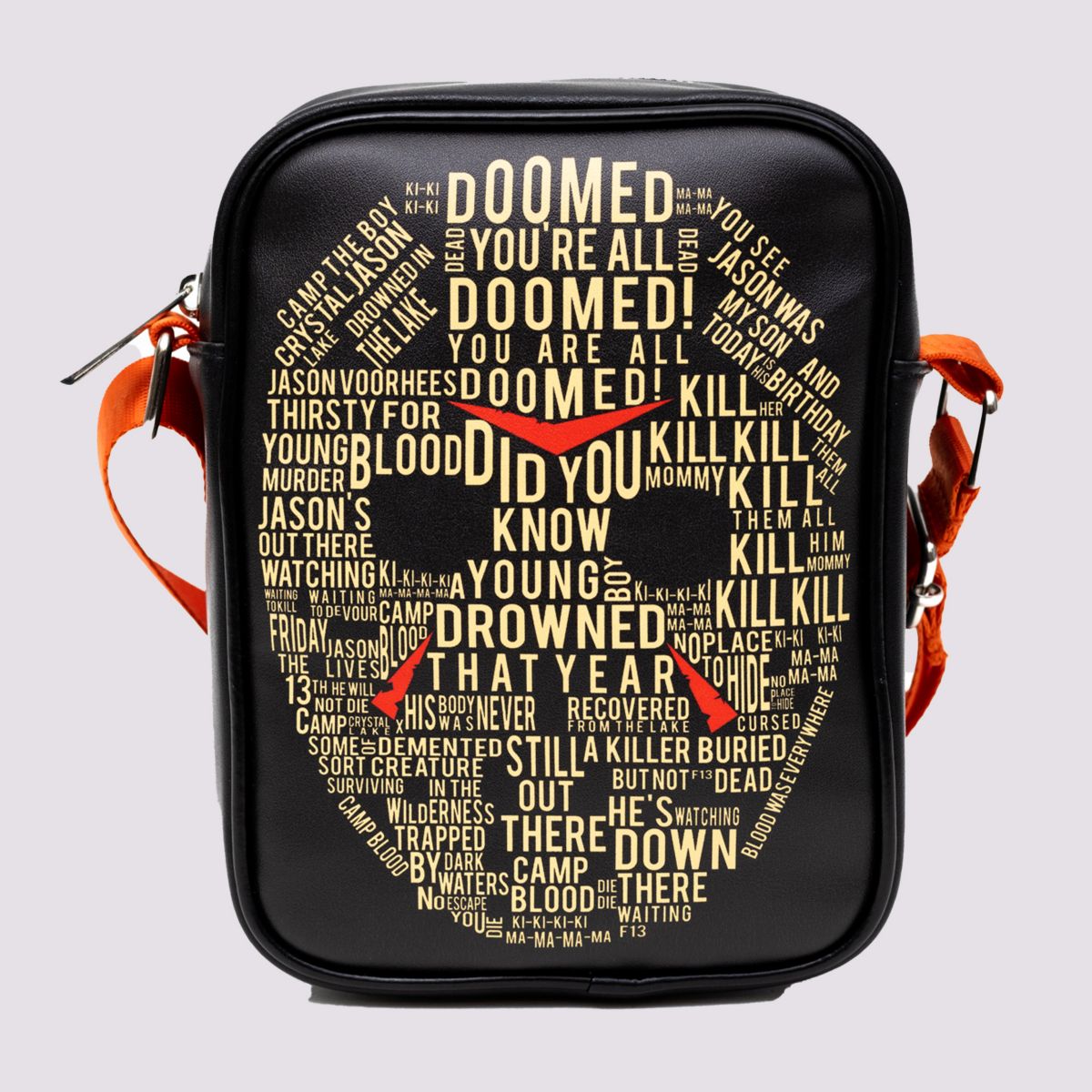 Buckle-Down Jason Voorhees Flat Crossbody Bag - Friday the 13th MULTI-COLOR