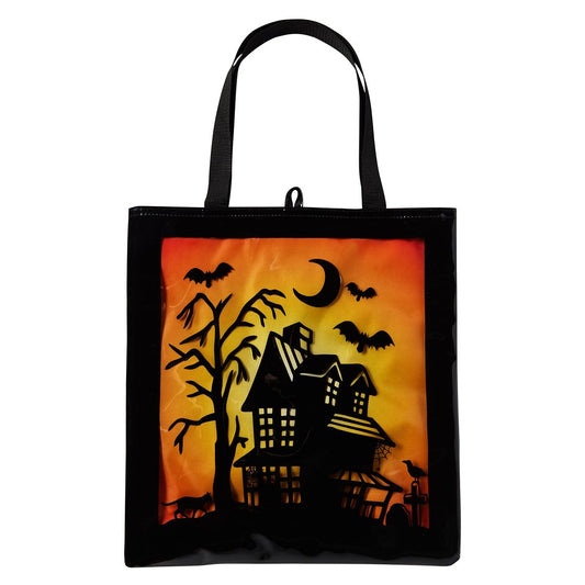 Haunted House Candy Window Tote Bag BLACK