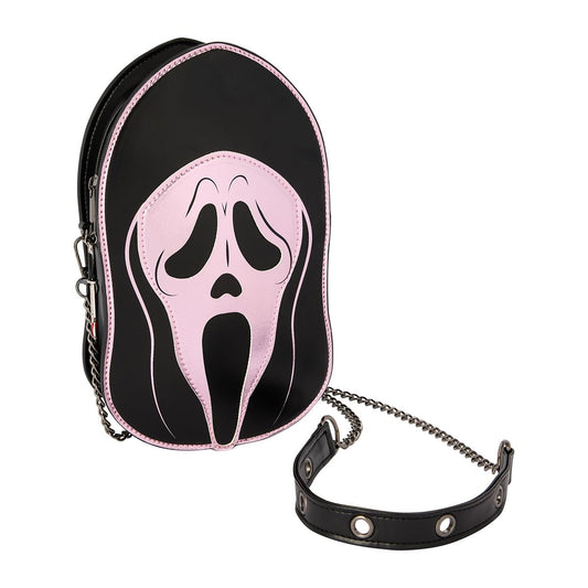 Ghost Face Pink Metallic Crossbody Bag PINK
