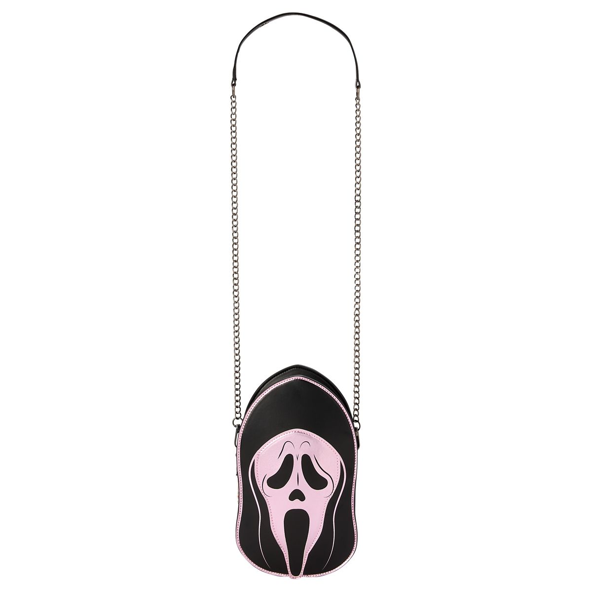 Ghost Face Pink Metallic Crossbody Bag PINK