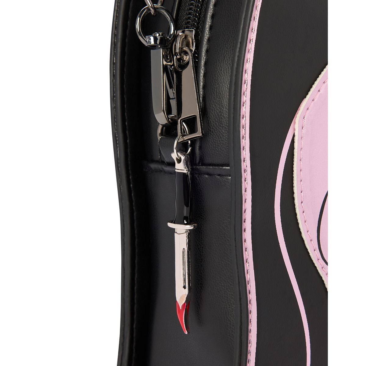 Ghost Face Pink Metallic Crossbody Bag PINK
