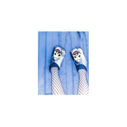 Terrifier Slipper Socks BLACK AND WHITE