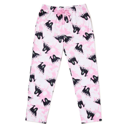 Ghost Face Pink Tie-Dye Lounge Pants WHITE