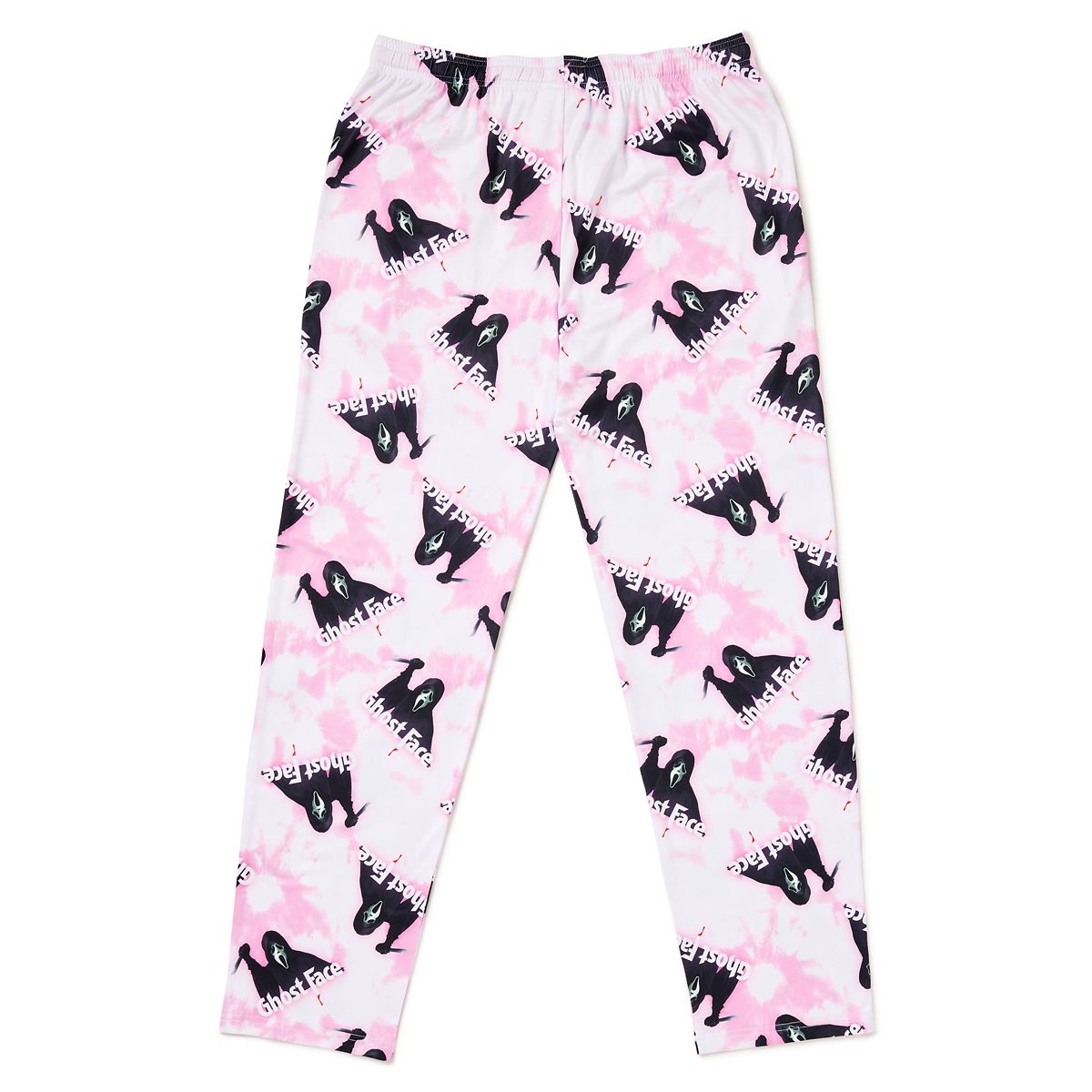 Ghost Face Pink Tie-Dye Lounge Pants WHITE