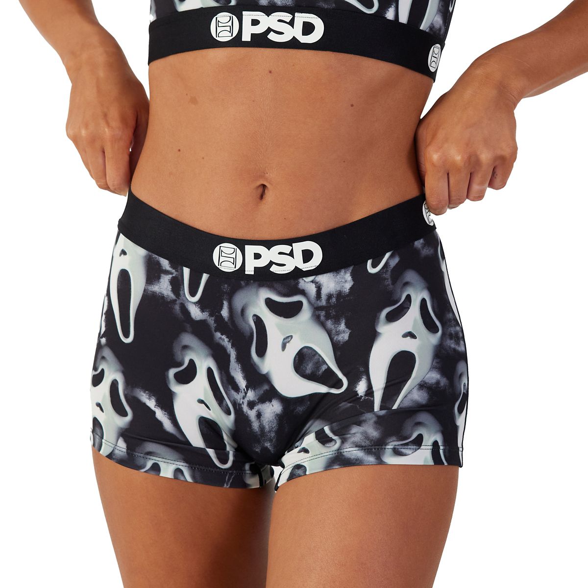 PSD Ghost Face Boyshorts BLACK