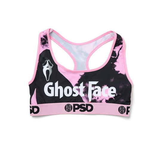 PSD Ghost Face Smoke Sports Bra PINK