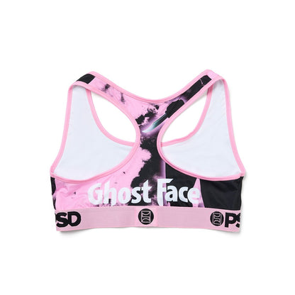 PSD Ghost Face Smoke Sports Bra PINK