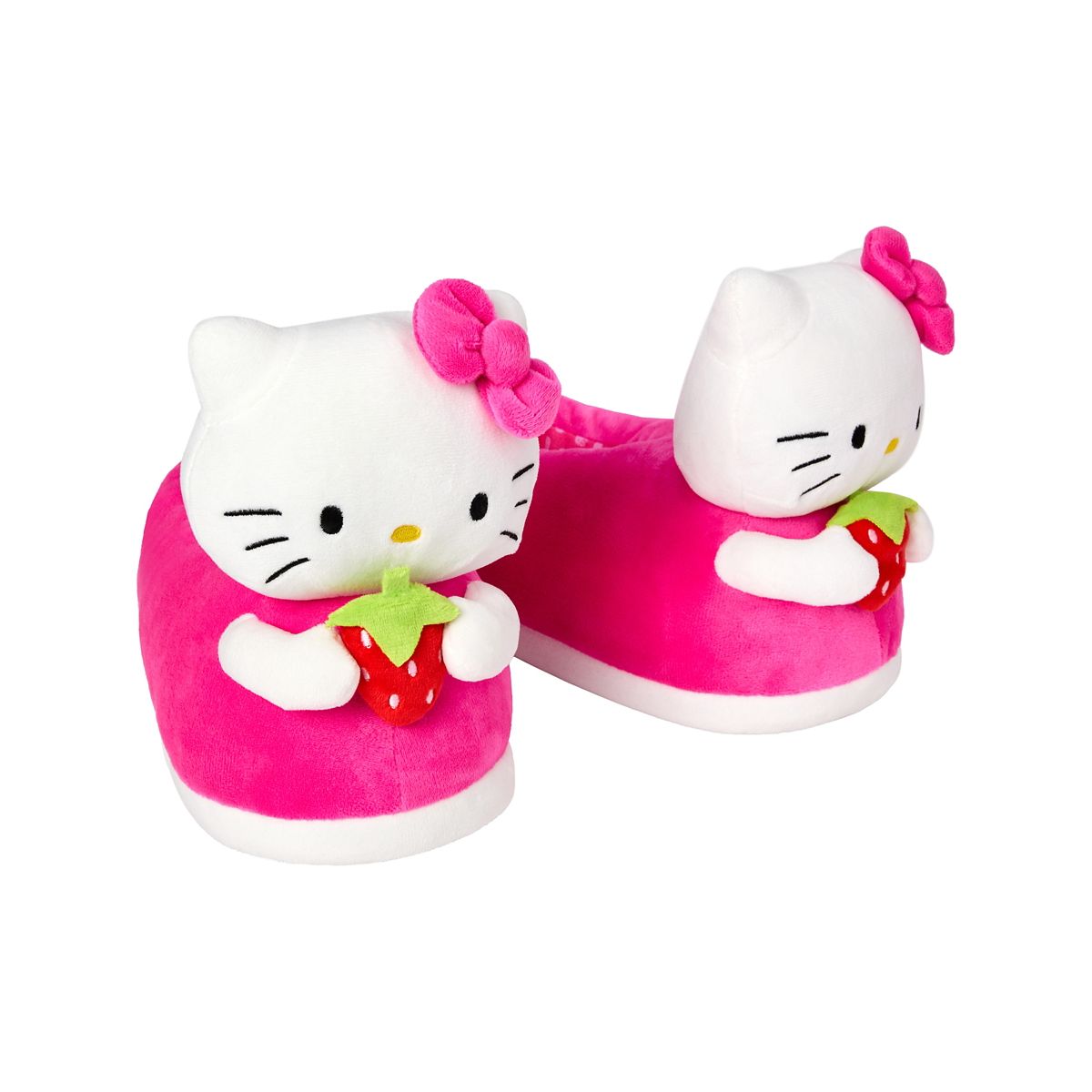 Hello Kitty Strawberry Slippers WHITE AND PINK