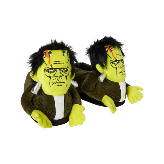 Frankenstein's Monster Plush Slippers - Universal Monsters GREEN - MULTI