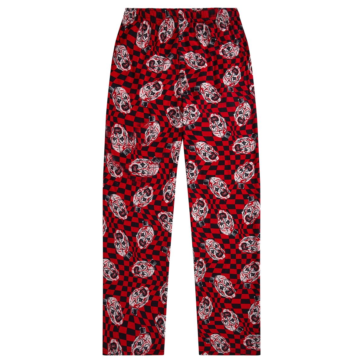 Black and Red Checkered Art the Clown Lounge Pants - Terrifier BLACK AND RED