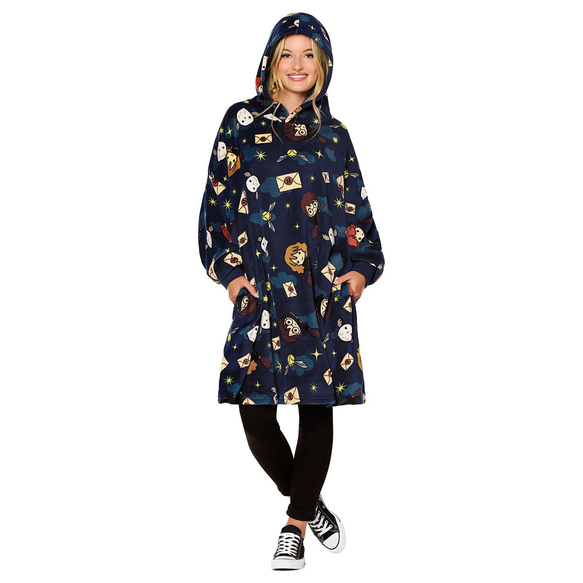 Harry Potter Hooded Blanket NAVY