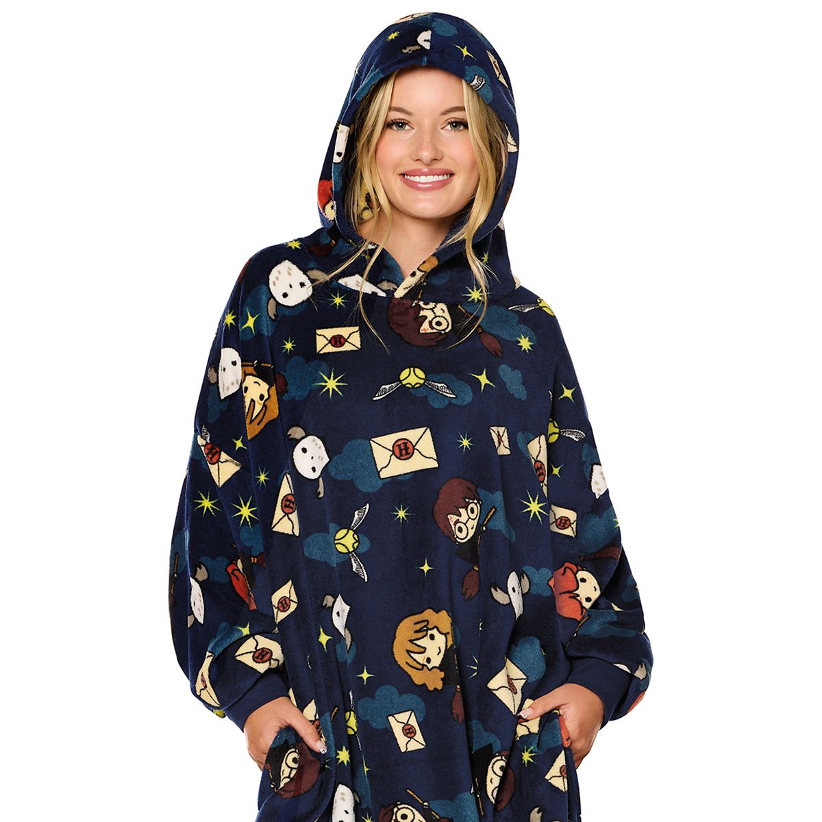 Harry Potter Hooded Blanket NAVY