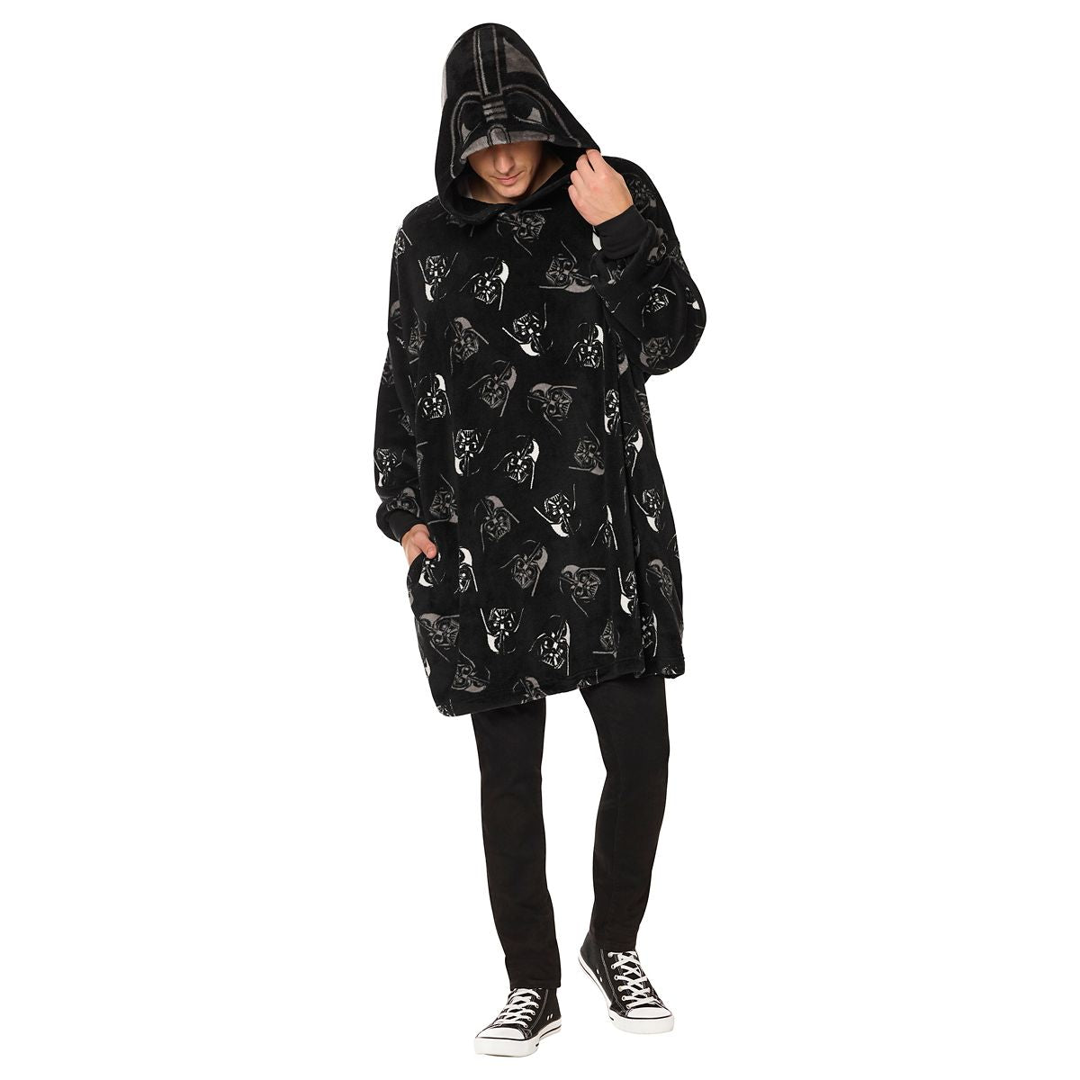 Star Wars Hooded Blanket BLACK AND WHITE