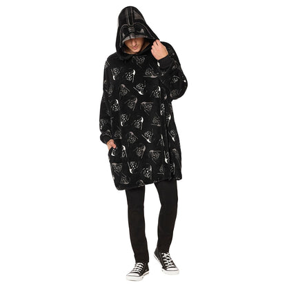 Star Wars Hooded Blanket BLACK AND WHITE