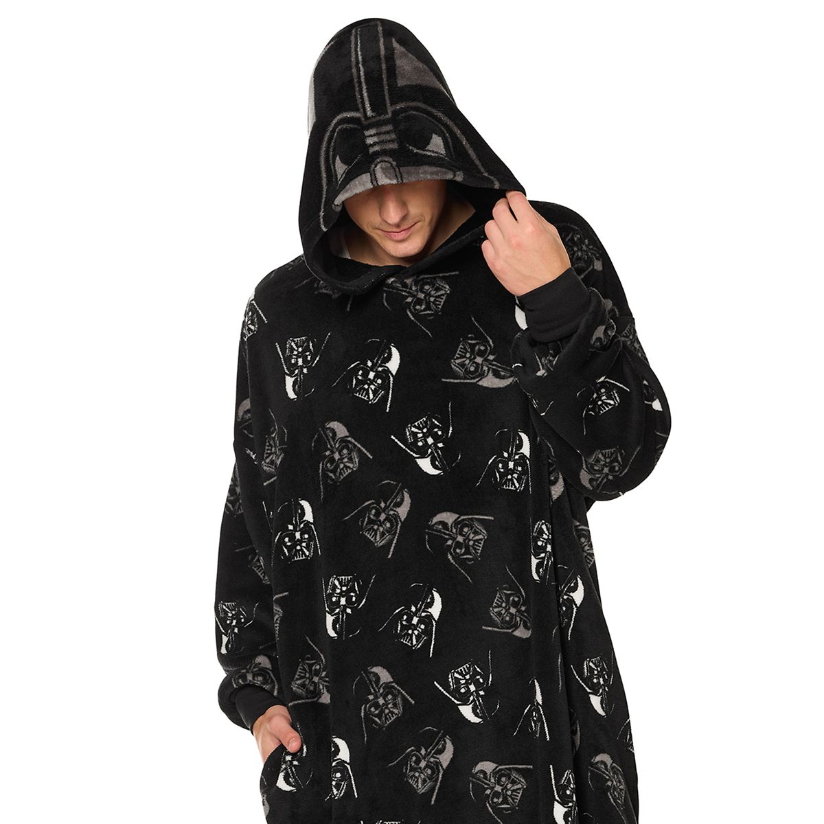 Star Wars Hooded Blanket BLACK AND WHITE