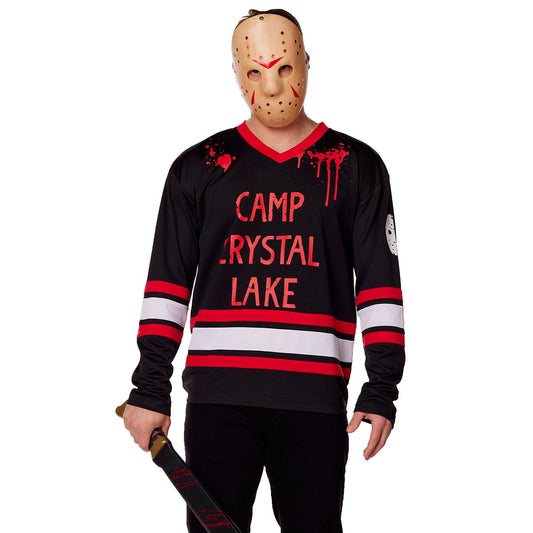 Camp Crystal Lake Hockey Jersey - Friday the 13th BLACK