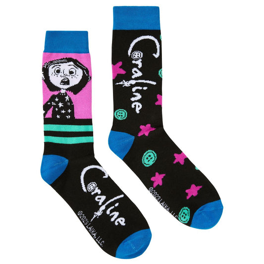 Coraline Crew Socks - 2 Pairs MULTI-COLOR